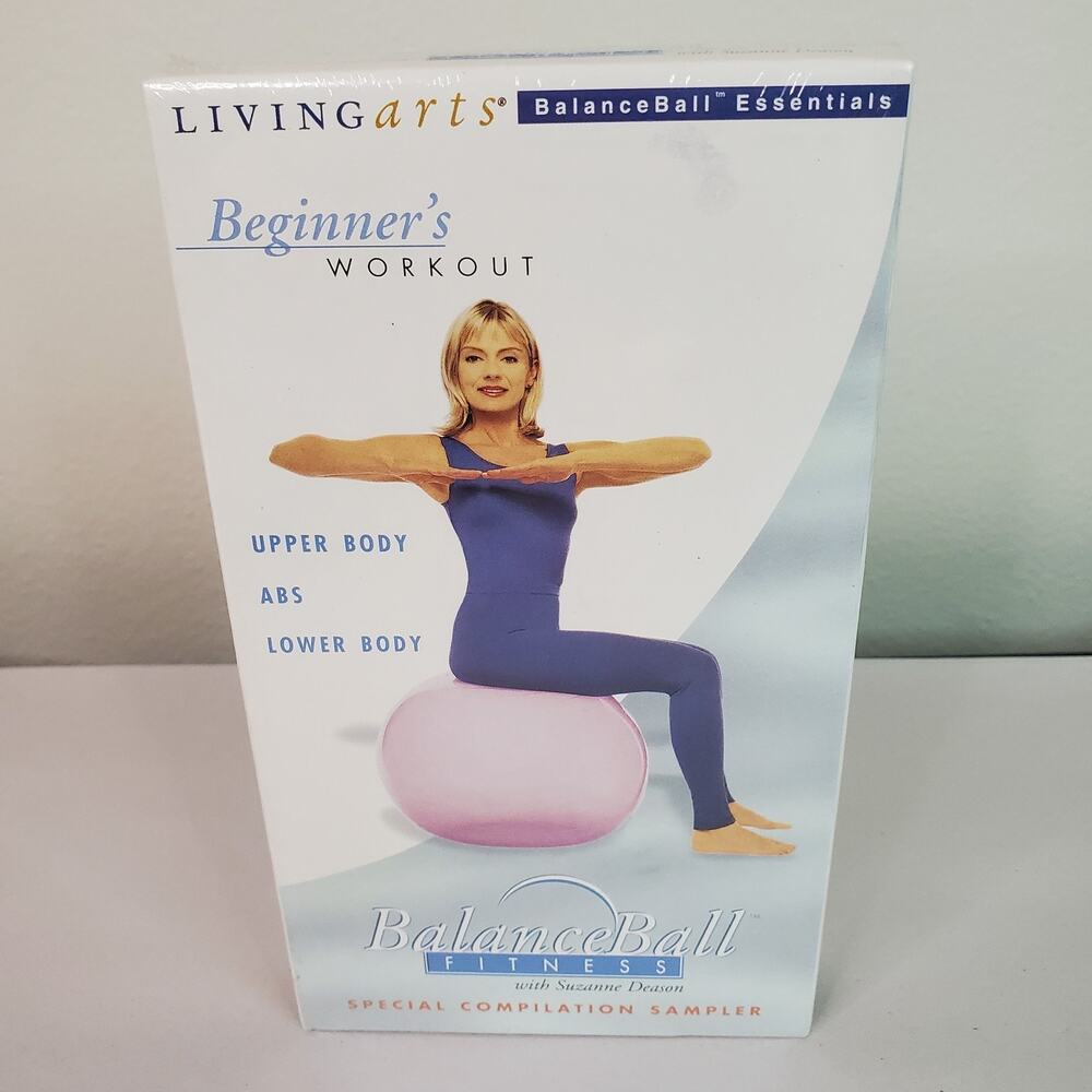 Balance Ball Beginners Workout with Suzanne Deason Sealed VHS Tape 45 Minute